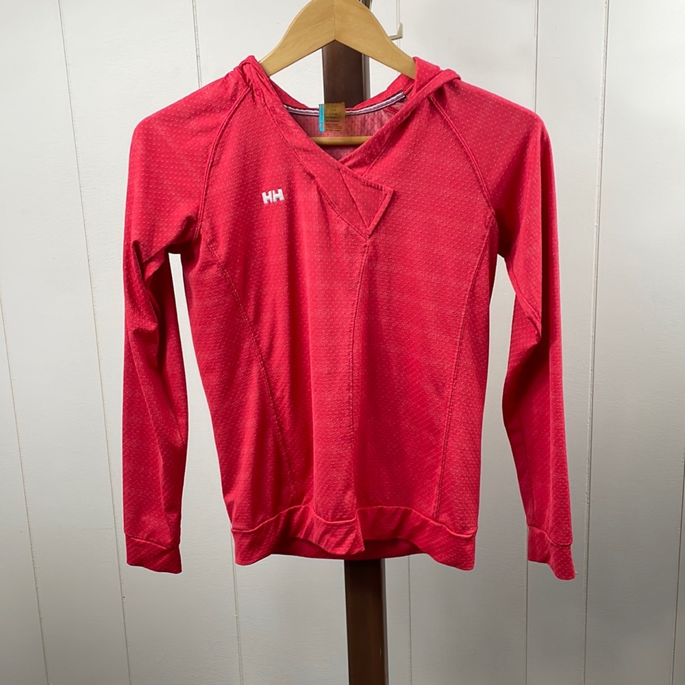 Helly Hansen Red Hooded Pullover Sweatshirt